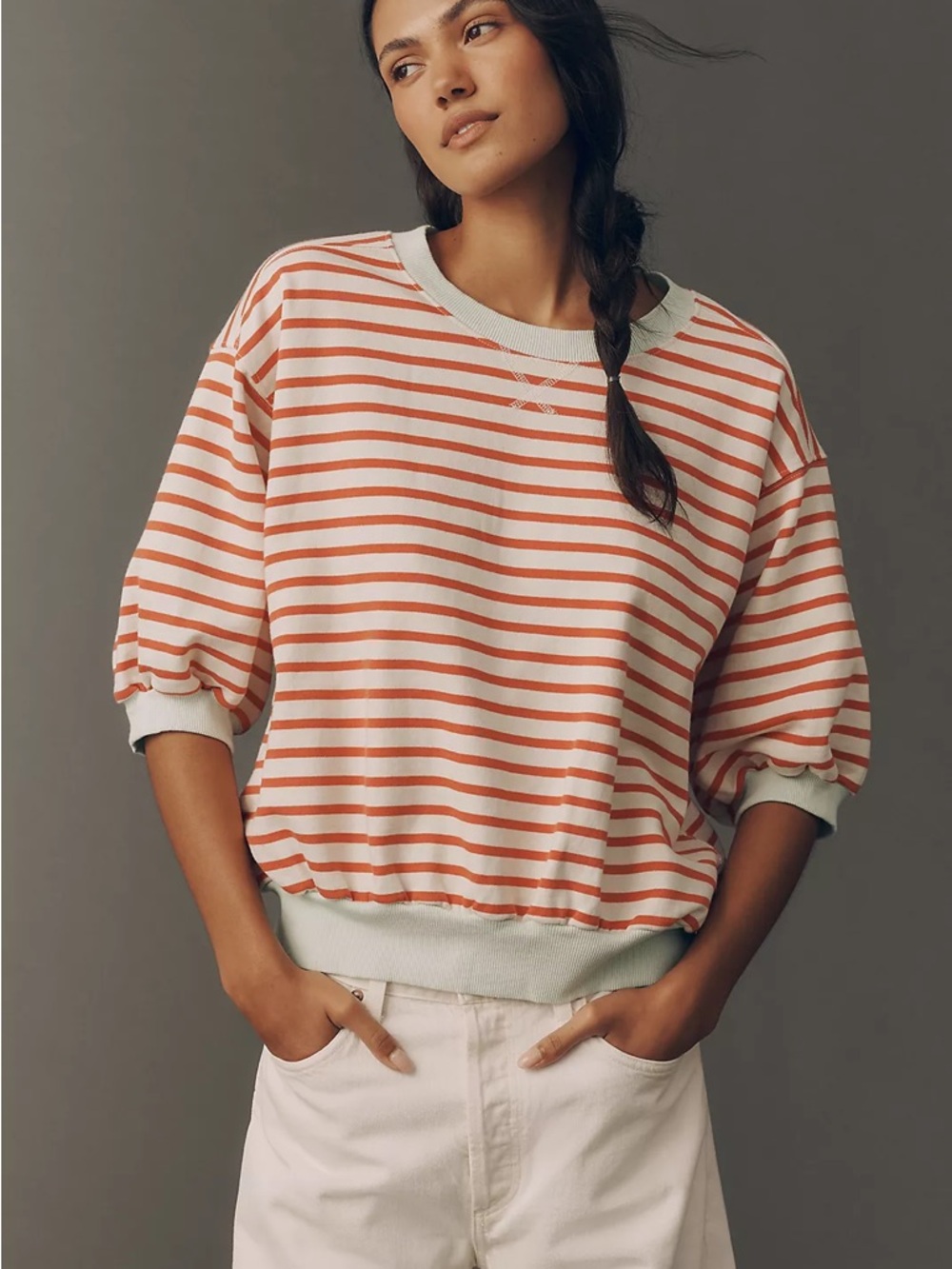 Pilcro - Anthropologie Niki Bubble Sweatshirt - Picture 5 of 7